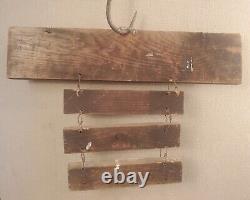 Wood farm store sign antique folkart 1900's herb spices basil sage thyme country