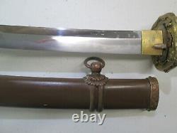 Ww2 Japanese Officers Sword Katana With Old Koto Norimitsu Signed Blade Minty