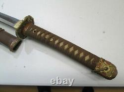 Ww2 Japanese Officers Sword Katana With Old Koto Norimitsu Signed Blade Minty