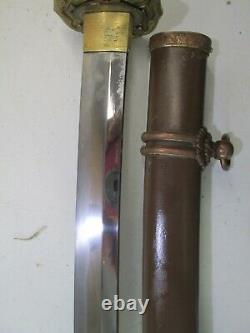 Ww2 Japanese Officers Sword Katana With Old Koto Norimitsu Signed Blade Minty