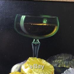 Zander, Old Later 20th C Still Life Oil Painting Antique Styled Gilt Frame
